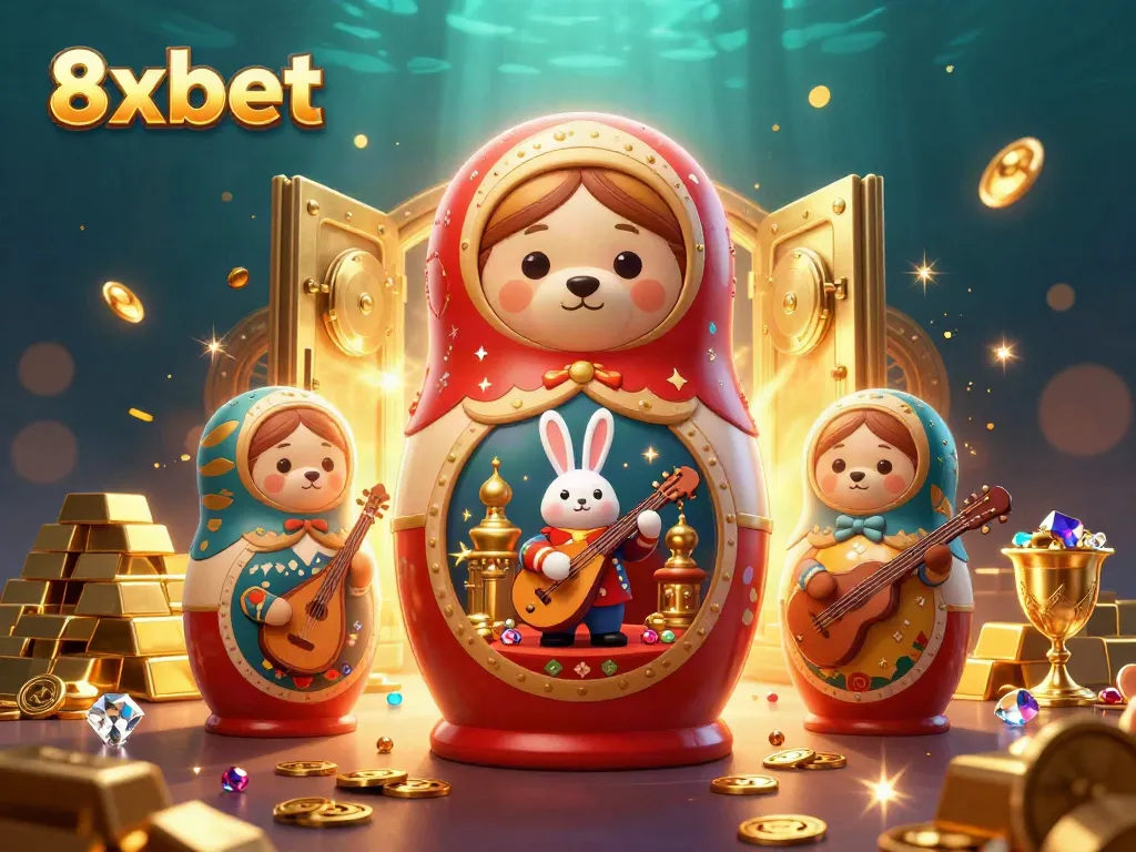 Engage with 8xbet's rich online gaming experience through dazzling casino-themed visuals.