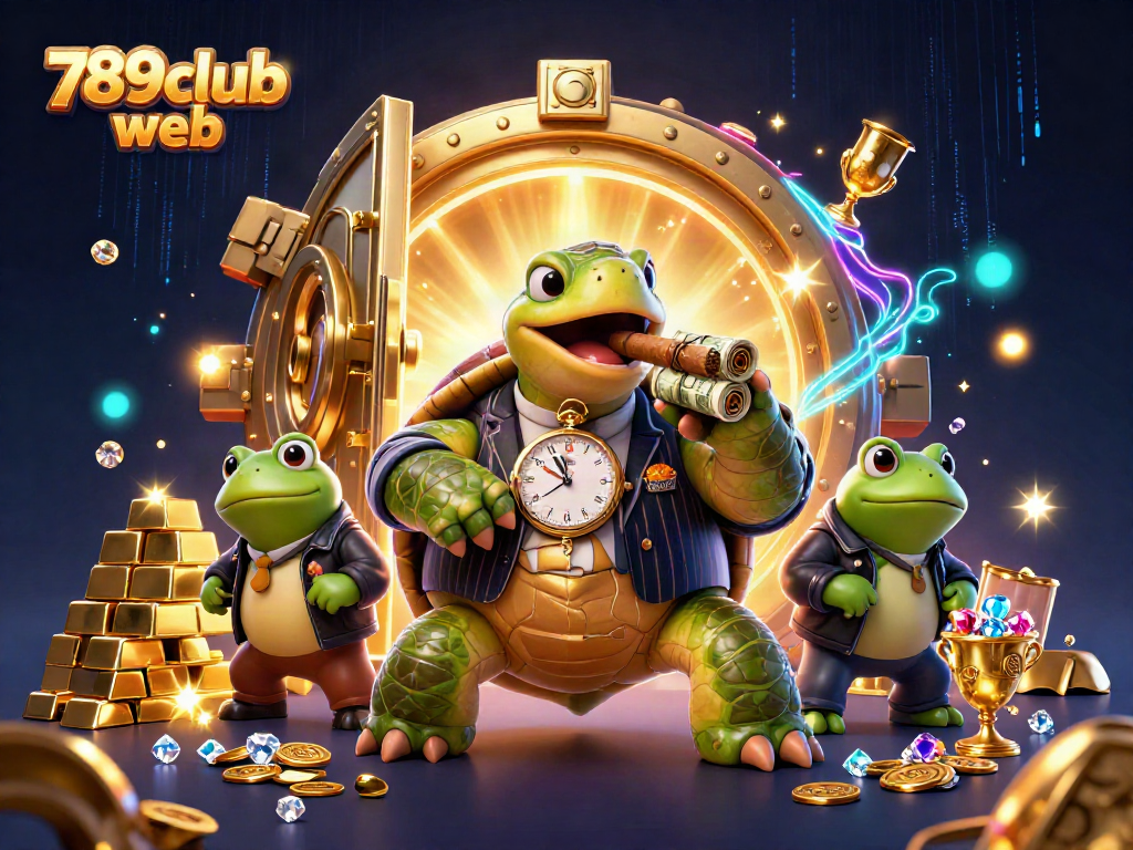 Experience the thrill of gaming with 789club web in this vibrant 3D casino illustration.