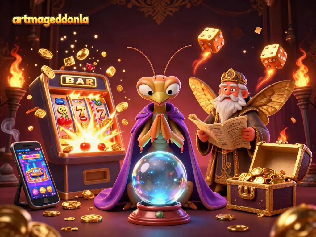 Artmageddonla showcases a casino adventure with a fortune teller and explosion of wins.