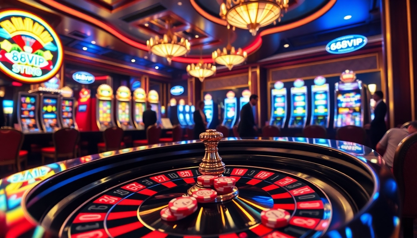 Experience the thrill of winning at 68VIP's luxurious casino with exciting roulette and poker tables.