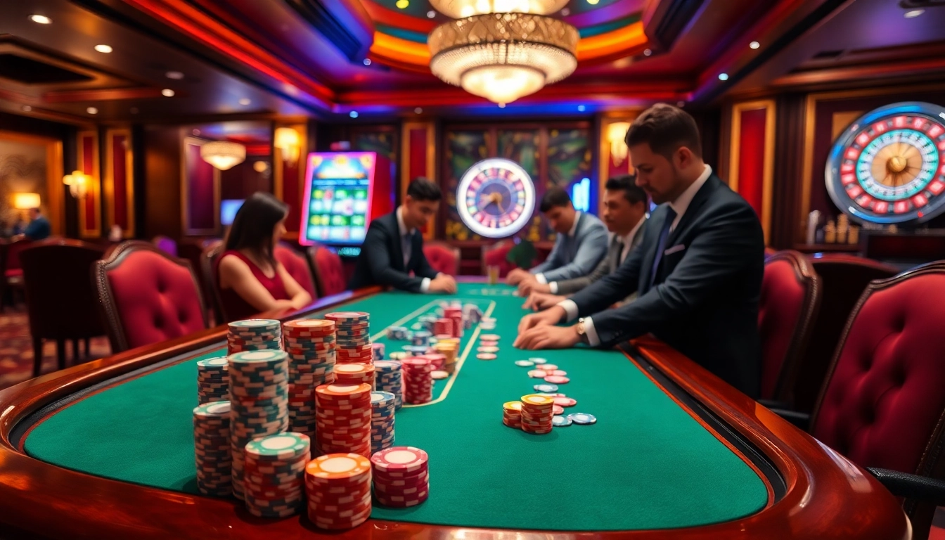 Experience thrilling poker dynamics at https://qq88.today/ with professional players, vibrant chips, and exciting casino atmosphere.