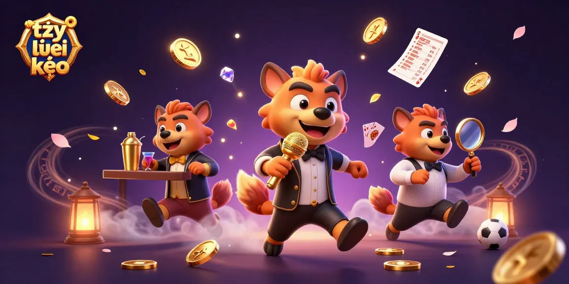 Boost betting strategies with tỷ lệ kèo in a vibrant sports betting scene featuring cartoon hyenas.