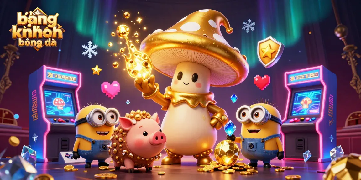 bảng xếp hạng bóng đá and characters feature a dynamic scene packed with colorful casino elements and treasures
